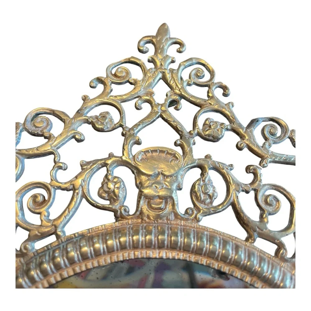 Bacchus Antique Victorian Mirror 🪞 Brass